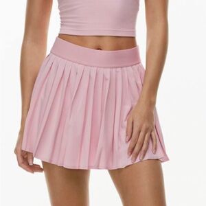 Aritzia pleated tennis skirt with shorts ashy pink small in excellent condition
